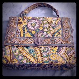 Vera Bradley lemon parfait paisley purse
